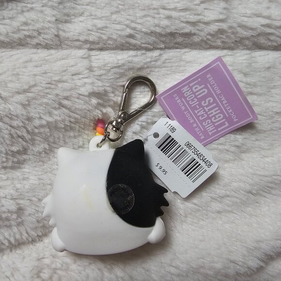 Bath and Body Works Light-Up Caticorn Pocket Bac Holder Keychain NWT - Picture 2 of 4